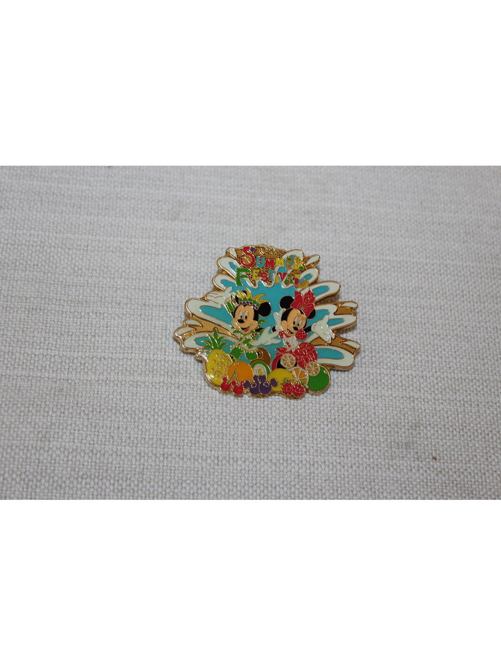 Disney Tokyo Disney Sea Summer Festival Mickey & Minnie Trading Pin